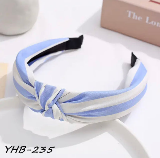 STRIPED LINE KNOTTED HAIRBAND