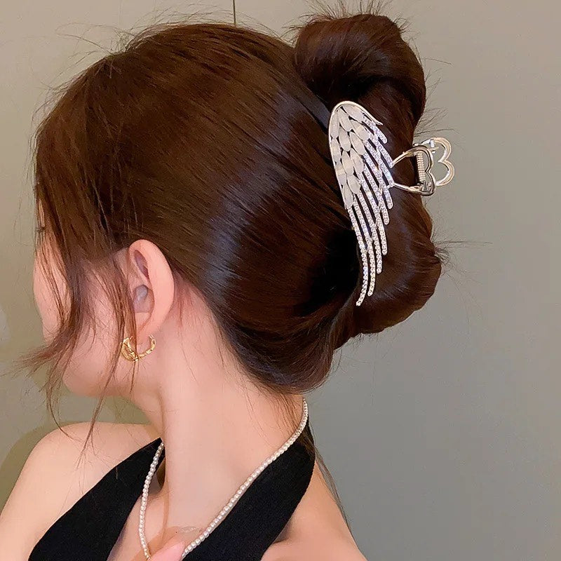 Daimond Angel Wings Hollow Hair Claw Clip