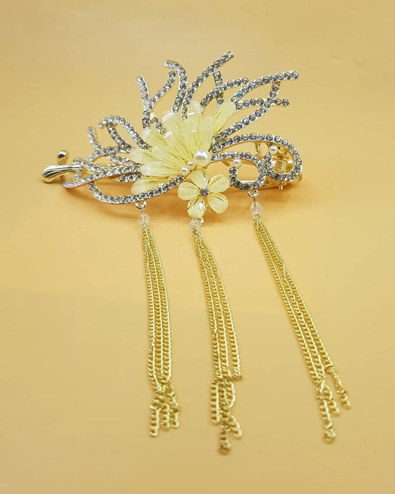 New Vintage lily of the valley Chain Tassel Hair Clips