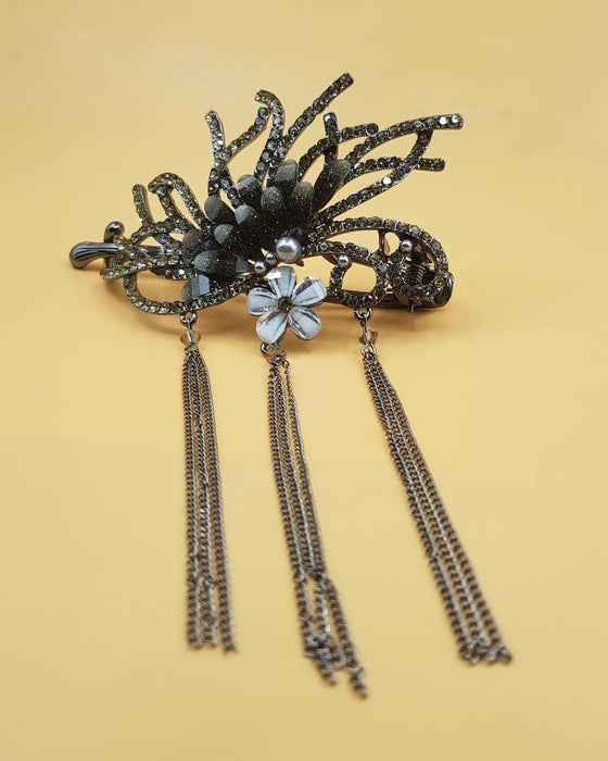 New Vintage lily of the valley Chain Tassel Hair Clips